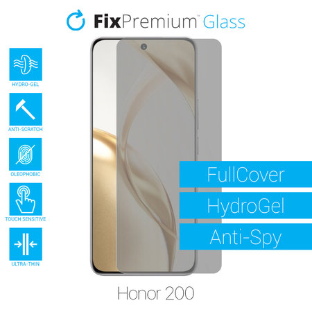 FixPremium HydroGel Anti-Spy - Védőfólia - Honor 200
