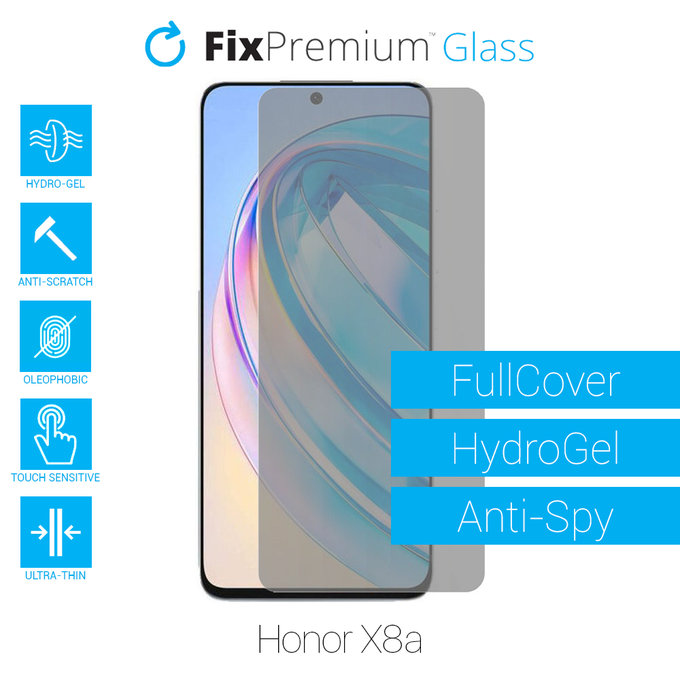 FixPremium HydroGel Anti-Spy - Védőfólia - Honor X8a