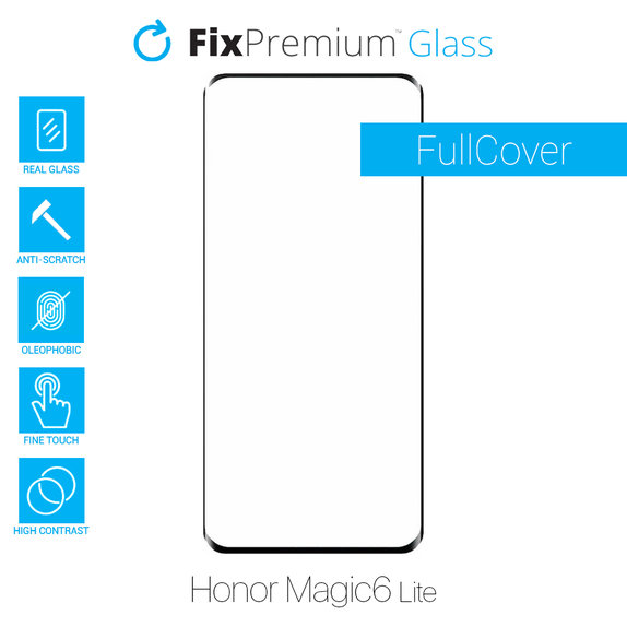 FixPremium FullCover Glass - Edzett üveg - Honor Magic6 Lite