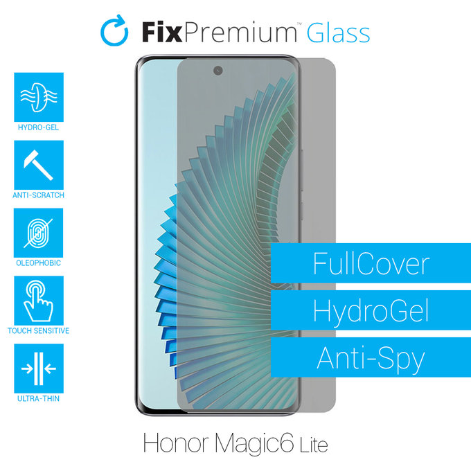 FixPremium HydroGel Anti-Spy - Védőfólia - Honor Magic6 Lite