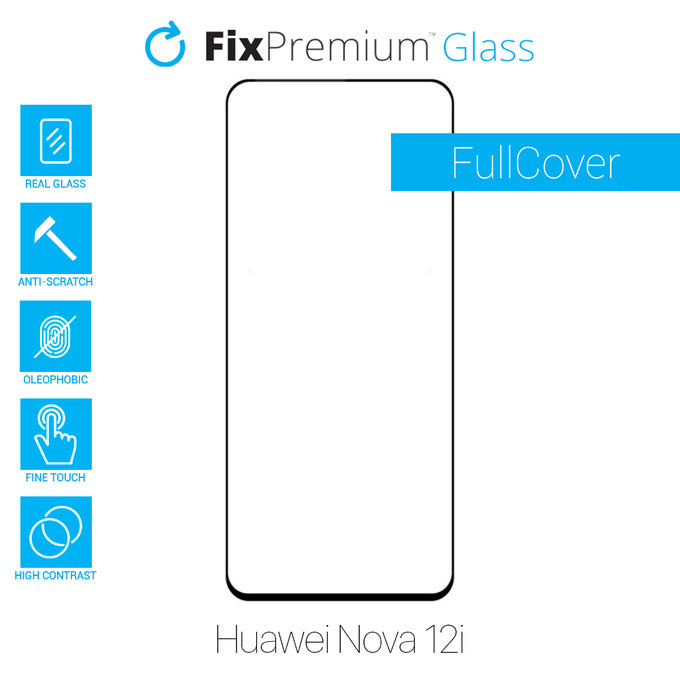 FixPremium FullCover Glass - Edzett üveg - Huawei Nova 12i