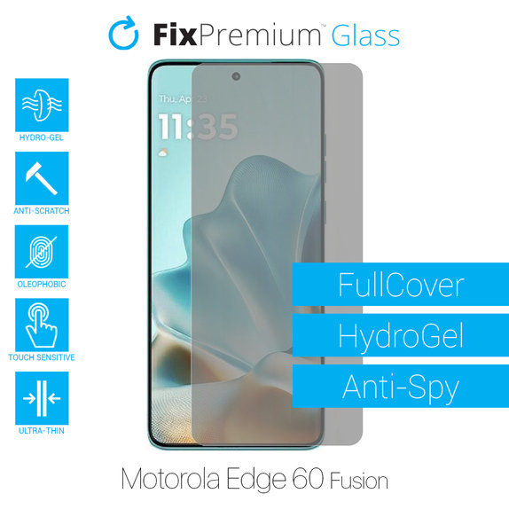 FixPremium HydroGel Anti-Spy - Védőfólia - Motorola Edge 60 Fusion