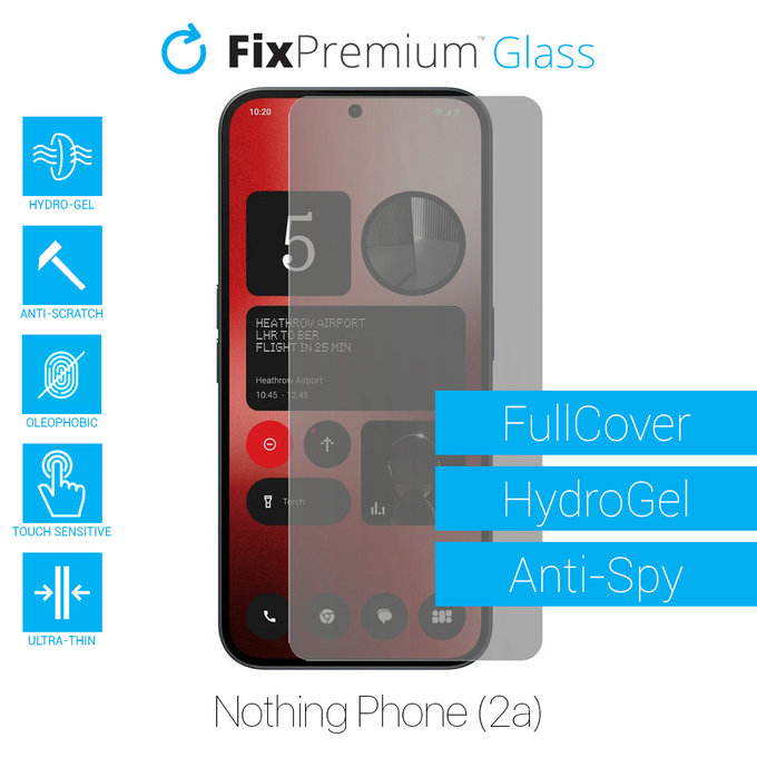 FixPremium HydroGel Anti-Spy - Védőfólia - Nothing Phone (2a)