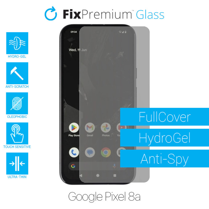FixPremium HydroGel Anti-Spy - Védőfólia - Google Pixel 8a