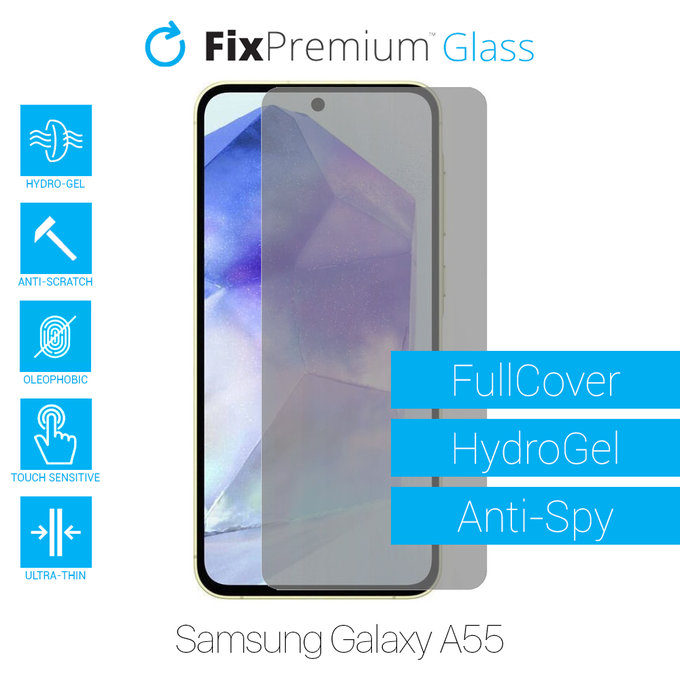 FixPremium HydroGel Anti-Spy - Védőfólia - Samsung Galaxy A55 A556B