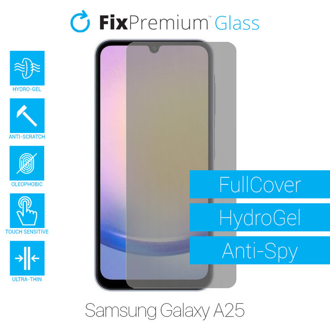 FixPremium HydroGel Anti-Spy - Védőfólia - Samsung Galaxy A25 A256