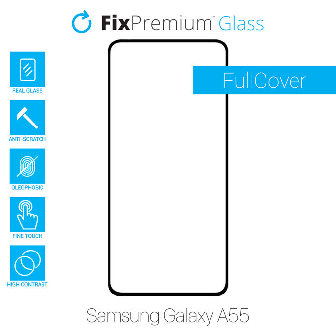 FixPremium FullCover Glass - Edzett üveg - Samsung Galaxy A55 A556B
