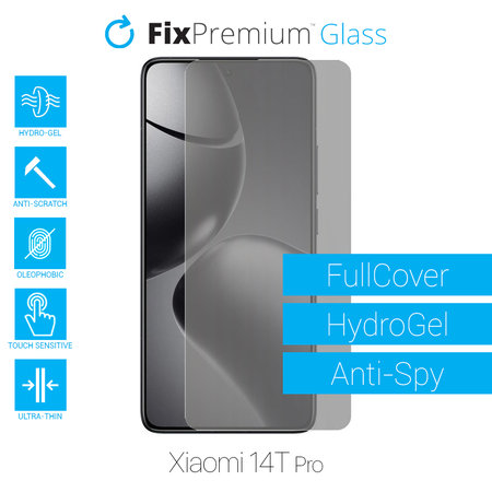 FixPremium HydroGel Anti-Spy - Védőfólia - Xiaomi 14T Pro