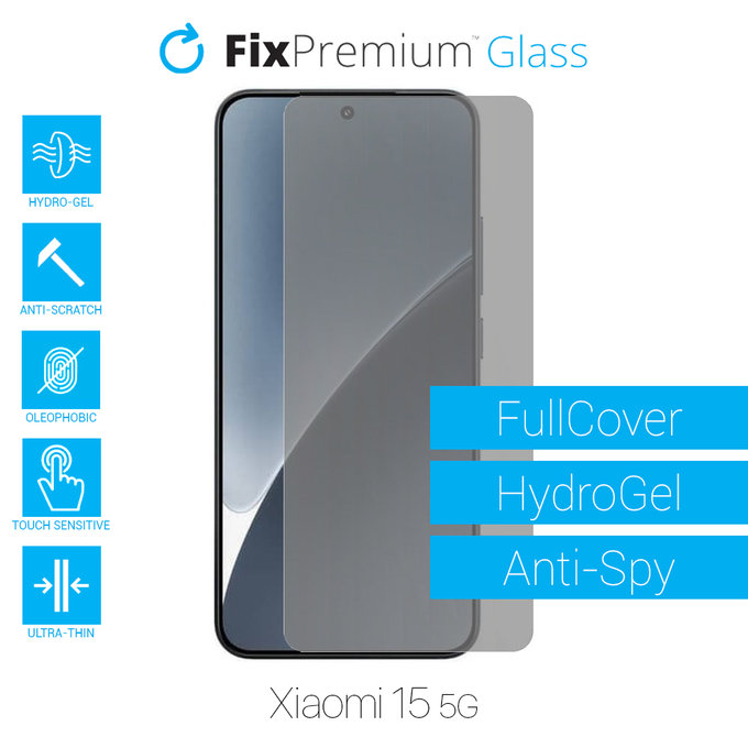 FixPremium HydroGel Anti-Spy - Védőfólia - Xiaomi 15 5G