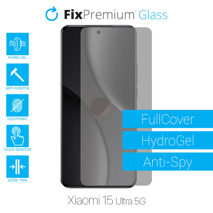 FixPremium HydroGel Anti-Spy - Védőfólia - Xiaomi 15 Ultra 5G