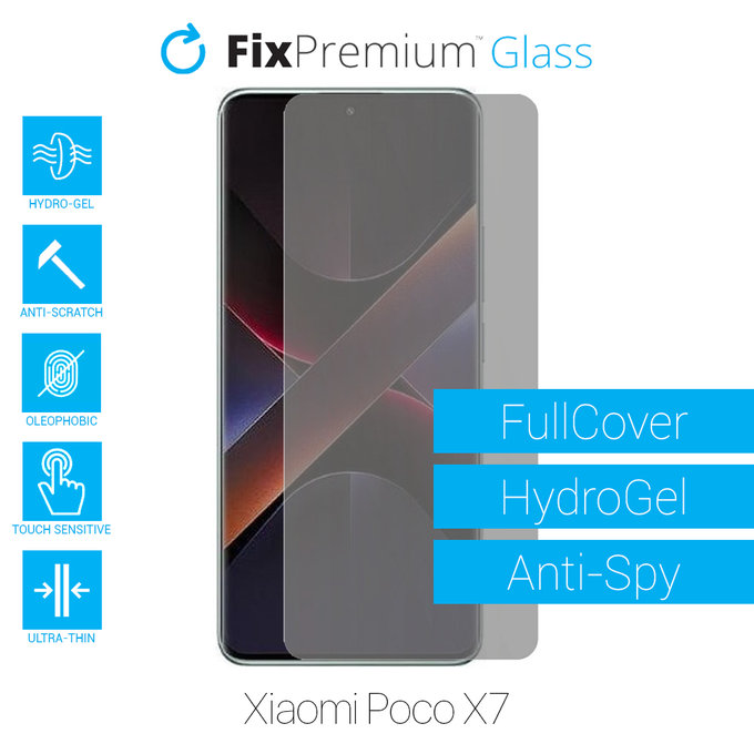 FixPremium HydroGel Anti-Spy - Védőfólia - Xiaomi Poco X7