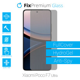 FixPremium HydroGel Anti-Spy - Védőfólia - Xiaomi Poco F7 Ultra