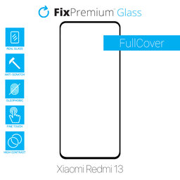 FixPremium FullCover Glass - Edzett üveg - Xiaomi Redmi 13