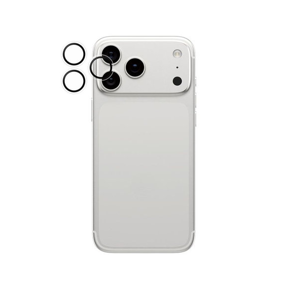Objektívlencse védő Hoops iPhone 17 Pro Max/17 Pro/16 Pro Max/16 Pro, átlátszó, PanzerGlass
