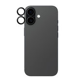 Objektívlencse védő Hoops iPhone 17/16 Plus/16, fekete, PanzerGlass