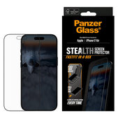 Edzett üveg UWF Stealth Fastfit rendszerrel iPhone Air készülékhez, Fekete, PanzerGlass