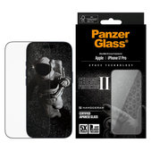 Edzett üveg UWF Ceramic II applikátorral iPhone 17 Pro készülékhez, Fekete, PanzerGlass