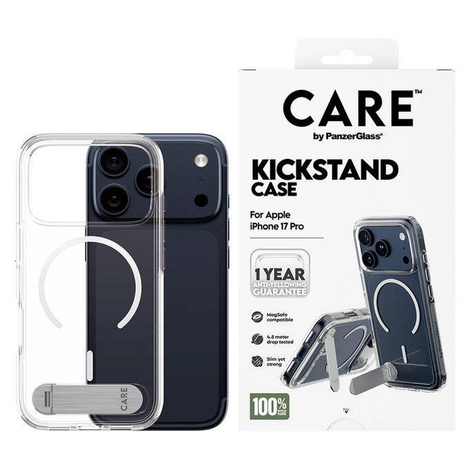 Tok Kickstand iPhone 17 Pro készülékhez, Átlátszó, PanzerGlass