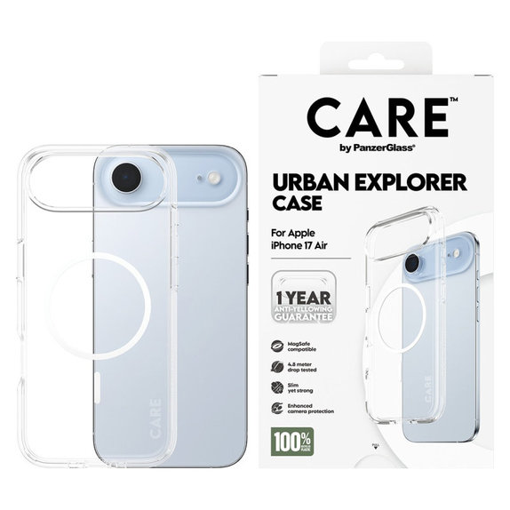 Urban Explorer tok MagSafe támogatással iPhone Air készülékhez, Fehér, CARE