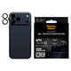 Objektívlencse védő Hoops Ceramic II iPhone 17 Pro Max/17 Pro/16 Pro Max/16 Pro, fekete, PanzerGlass