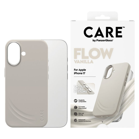 FLOW tok MagSafe támogatással iPhone 17 készülékhez, Vanilla, CARE