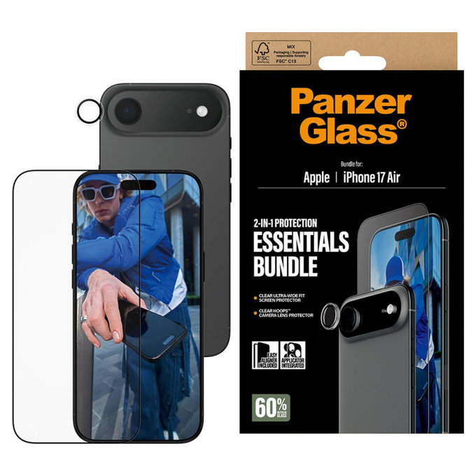 Bundle Essentials 2 az 1-ben iPhone 17 Air készülékhez, PanzerGlass