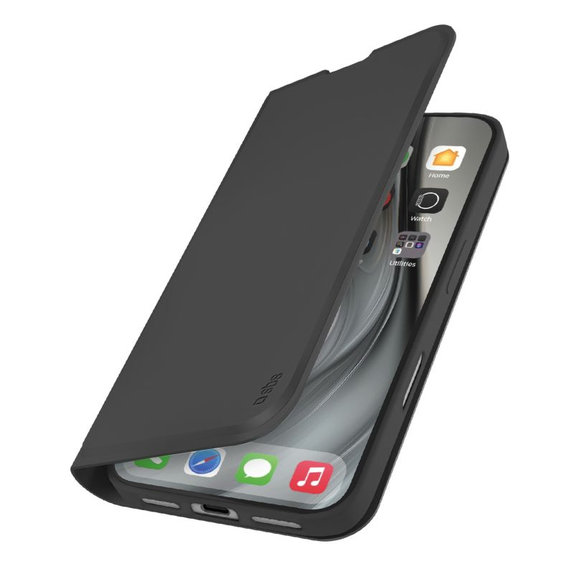 SBS - Book Wallet Smooth tok iPhone 17 Pro Max, fekete