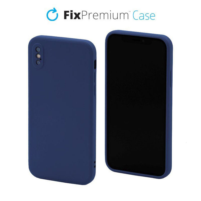 FixPremium - Szilikon Tok - iPhone X és XS, kék