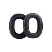 Csere fülpárnák Bowers & Wilkins PX8, PX7S2 fejhallgatóhoz, Memóriahab + PU bőr, Fekete, 1 pár