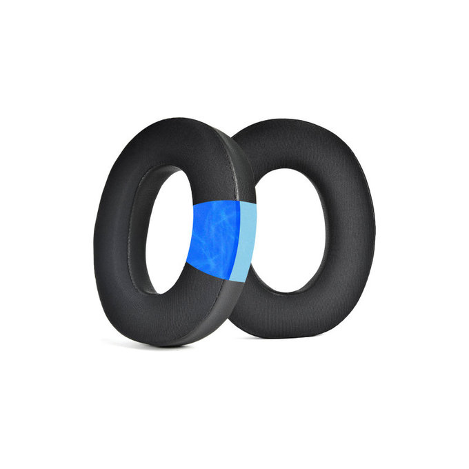 Csere fülpárnák Bowers & Wilkins PX7 S2, PX8 fejhallgatóhoz, Memóriahab + PU bőr + Textil, Fekete, Hűtő gél, 1 pár