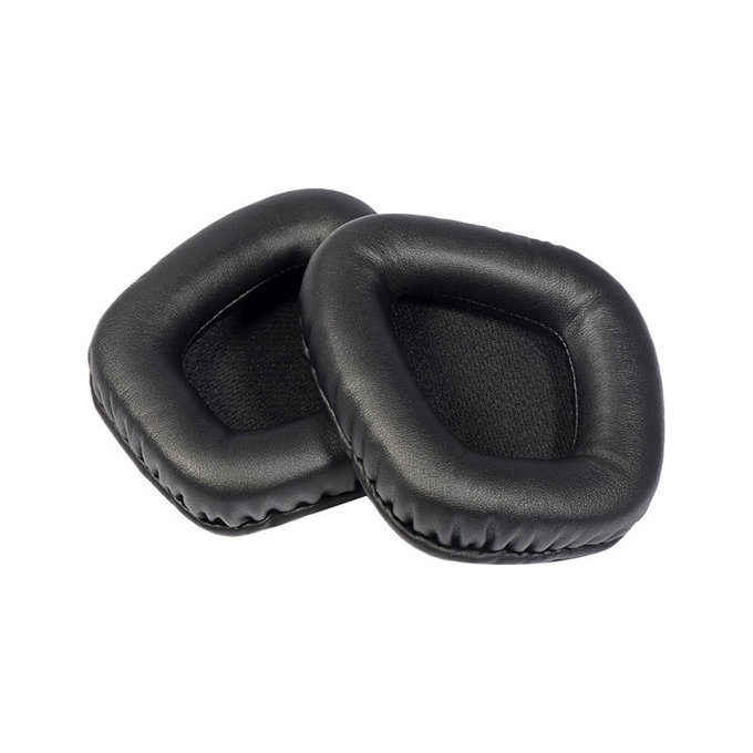 Csere fülpárnák Corsair Void RGB Pro fejhallgatóhoz, Memóriahab + PU bőr, Fekete, 1 pár
