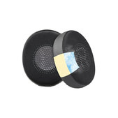 Csere fülpárnák Jabra Evolve2 40, 65 UC/MS, Elite 45h fejhallgatóhoz, Memóriahab + PU bőr + Textil, Fekete, Hűtő gél, 1 pár
