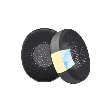 Csere fülpárnák Jabra Evolve2 40, 65 UC/MS, Elite 45h fejhallgatóhoz, Memóriahab + PU bőr + Textil, Fekete, Hűtő gél, 1 pár