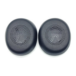 Csere fülpárnák Jabra Evolve2 30 fejhallgatóhoz, Memóriahab + PU bőr, Fekete, 1 pár