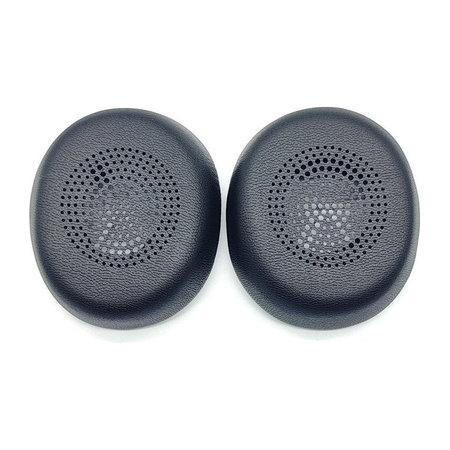 Csere fülpárnák Jabra Evolve2 30 fejhallgatóhoz, Memóriahab + PU bőr, Fekete, 1 pár