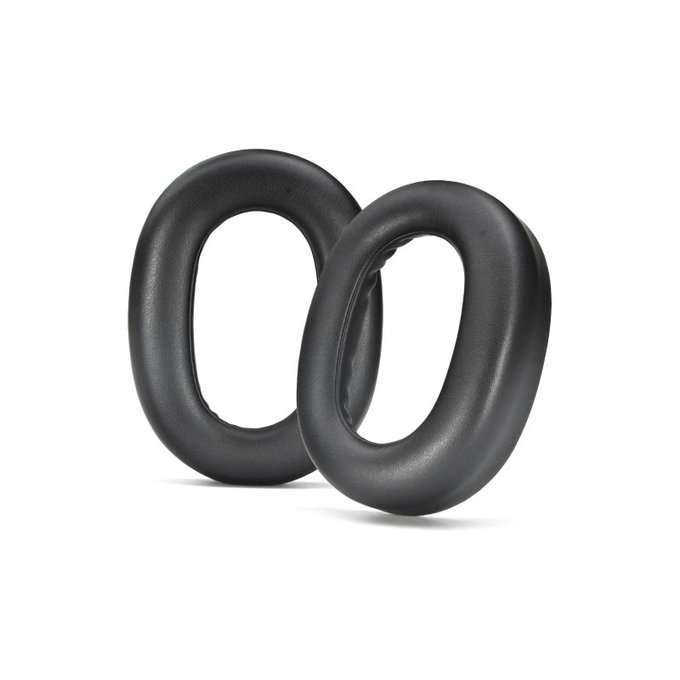 Csere fülpárnák Jabra Evolve2 85 UC/MS fejhallgatóhoz, Memóriahab + bőr, Fekete, 1 pár