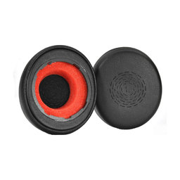 Csere fülpárnák Jabra Evolve2 50, 55 fejhallgatóhoz, Memóriahab + PU bőr, Fekete, 1 pár