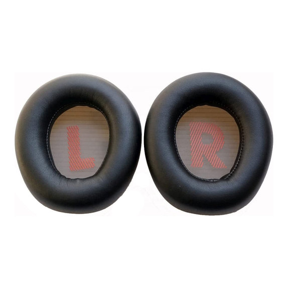 Csere fülpárnák JBL Quantum Q600 fejhallgatóhoz, Memóriahab + PU bőr, Fekete, 1 pár