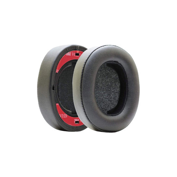 Csere fülpárnák JBL Synchros E55BT fejhallgatóhoz, Memóriahab + PU bőr, Fekete, 1 pár