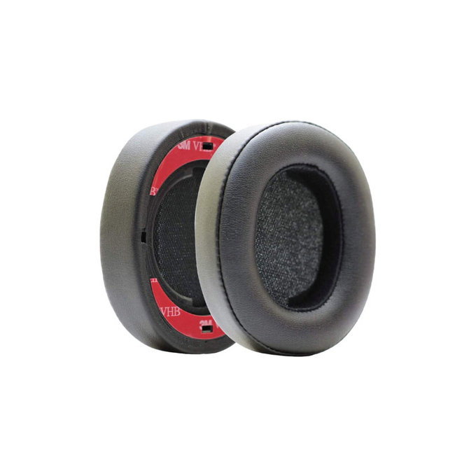 Csere fülpárnák JBL Synchros E55BT fejhallgatóhoz, Memóriahab + PU bőr, Fekete, 1 pár