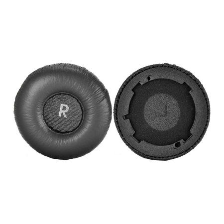 Csere fülpárnák JBL Tune 600BTNC fejhallgatóhoz, Memóriahab + bőr, Fekete, 1 pár