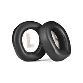 Csere fülpárnák JBL Quantum Q200, Q300 fejhallgatóhoz, Memóriahab + PU bőr, Fekete, 1 pár