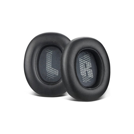 Csere fülpárnák JBL Live 650BTNC, E65 fejhallgatóhoz, Memóriahab + PU bőr, Fekete, 1 pár
