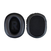 Csere fülpárnák Logitech G Pro X fejhallgatóhoz, Memóriahab + PU bőr, Fekete, 1 pár