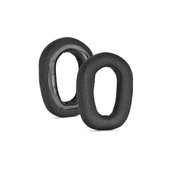 Csere fülpárnák Logitech G435 fejhallgatóhoz, Memóriahab + Textil, Fekete, 1 Pár
