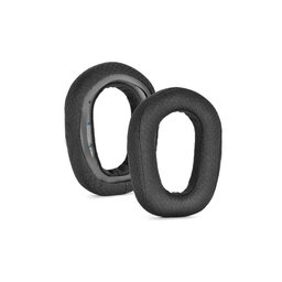 Csere fülpárnák Logitech G435 fejhallgatóhoz, Szivacs + Textil, Fekete, 1 pár