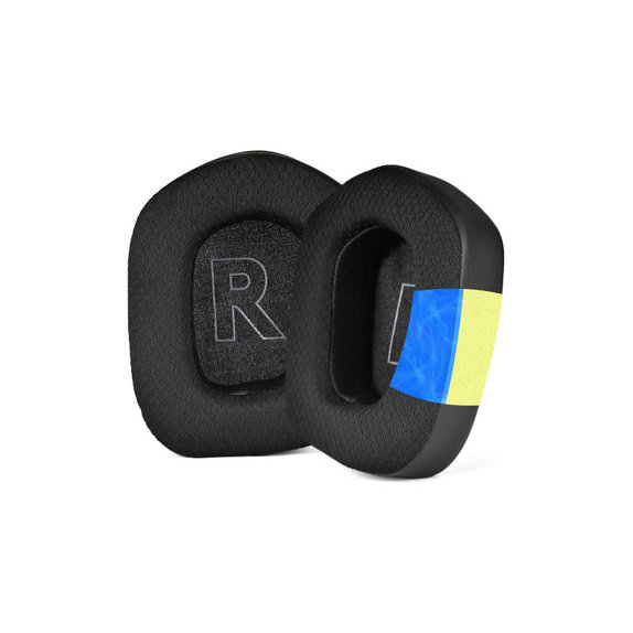 Csere fülpárnák Logitech G733 fejhallgatóhoz, Memóriahab + Textil + bőr, Fekete, Hűtő gél, 1 pár