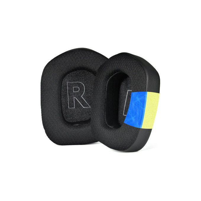 Csere fülpárnák Logitech G733 fejhallgatóhoz, Memóriahab + Textil + bőr, Fekete, Hűtő gél, 1 pár