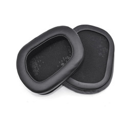 Csere fülpárnák Logitech G633 Artemis, G933 Artemis fejhallgatóhoz, Memóriahab + PU bőr, Fekete, 1 pár