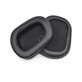 Csere fülpárnák Logitech G633 Artemis, G933 Artemis fejhallgatóhoz, Memóriahab + PU bőr, Fekete, 1 pár